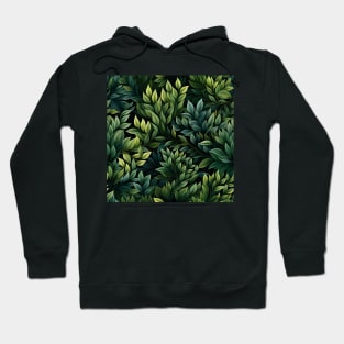 Green Leaves Pattern 14 Hoodie